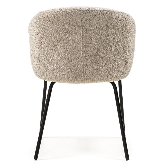 Scaun de masă Larisa, bej/picioare negre