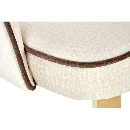 Scaun de masă MARINO - stejar miere/crem