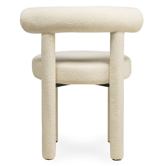 Scaun de masă Pedro 2.0, crem, boucle