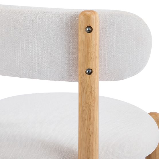 Scaun de masă Yoko, crem/natural