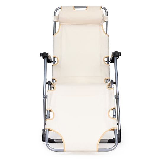 Scaun de plajă pliabil pentru grădină 2 în 1