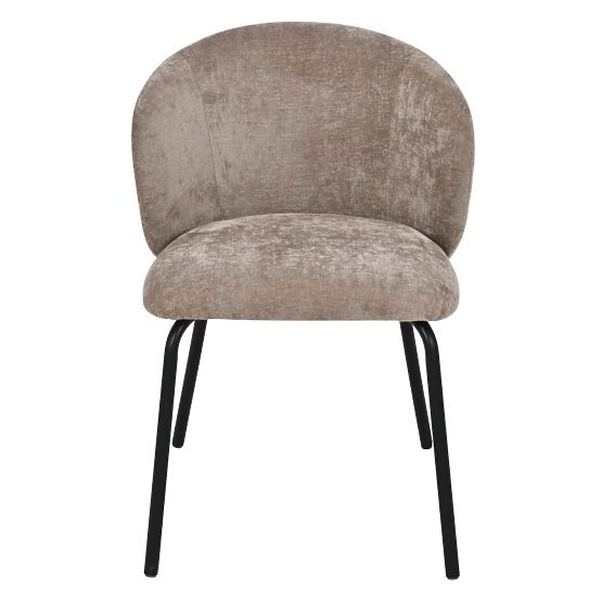 Scaun de sufragerie Larisa, maro/picioare negre