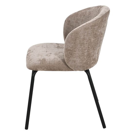 Scaun de sufragerie Larisa, maro/picioare negre