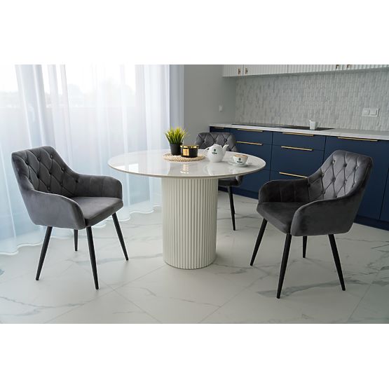 Scaun din catifea ATLANTA VELVET grafit