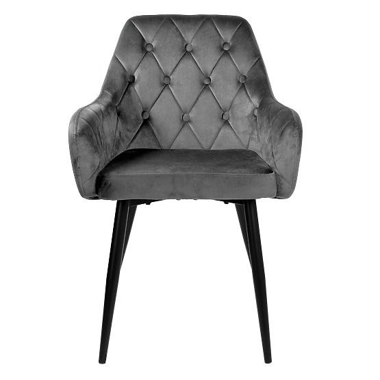 Scaun din catifea ATLANTA VELVET grafit