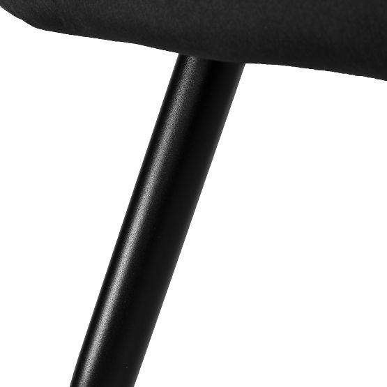 Scaun din catifea ATLANTA VELVET negru