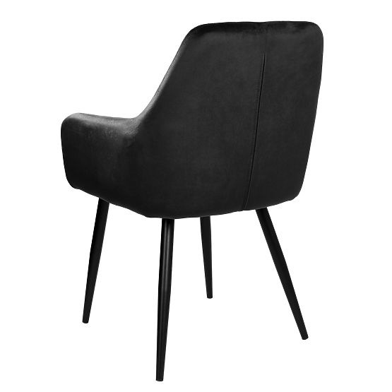 Scaun din catifea ATLANTA VELVET negru
