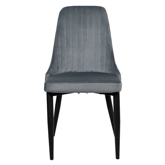 Scaun din catifea LORIENT VELVET grafit