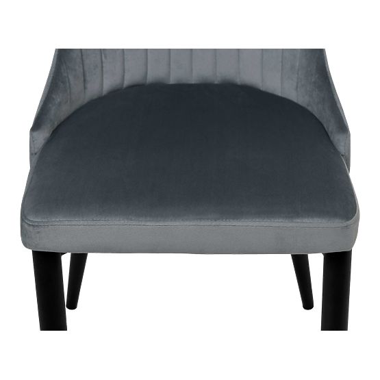 Scaun din catifea LORIENT VELVET grafit