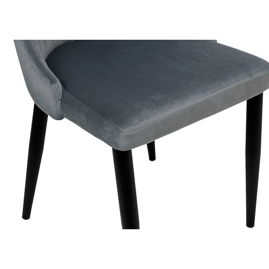 Scaun din catifea LORIENT VELVET grafit