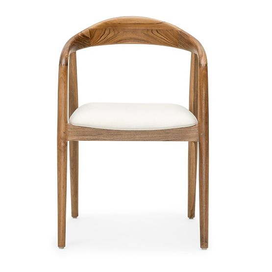 Scaun din lemn Ludvika 2.0, rotunjit, natural/crem