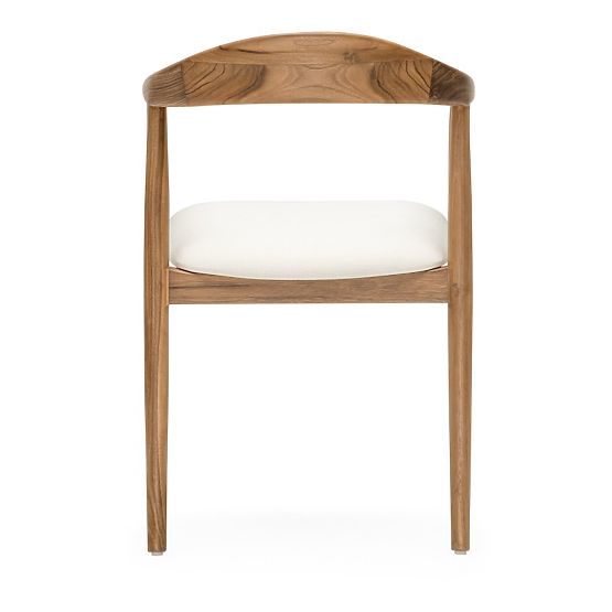 Scaun din lemn Ludvika 2.0, rotunjit, natural/crem