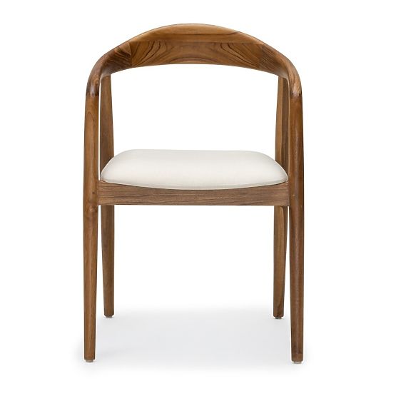 Scaun din lemn Ludvika 2.0, rotunjit, natural/crem