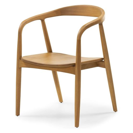 Scaun din lemn Ludvika, rotunjit, natural