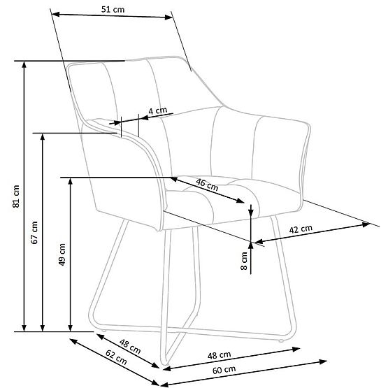 Scaun K377 bej (1p=2buc)