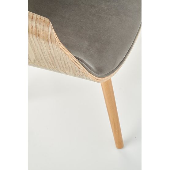 Scaun K396 stejar deschis / gri (1p=1buc)