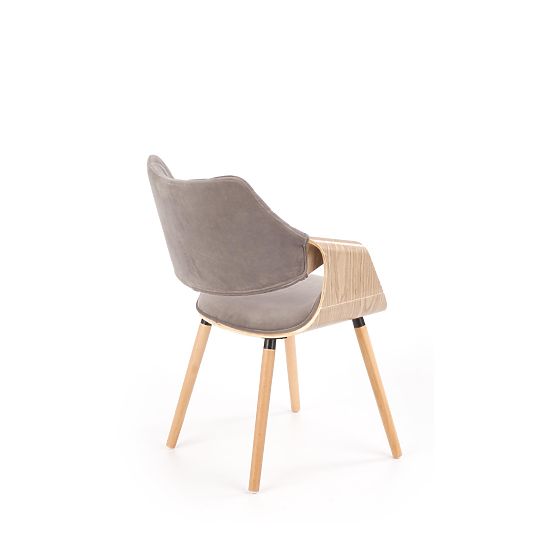 Scaun K396 stejar deschis / gri (1p=1buc)