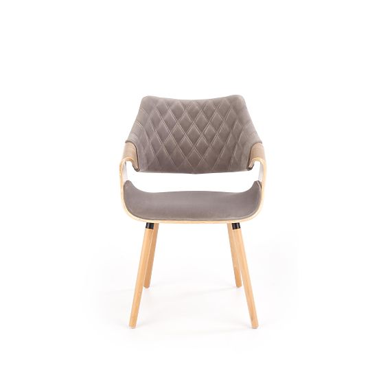Scaun K396 stejar deschis / gri (1p=1buc)