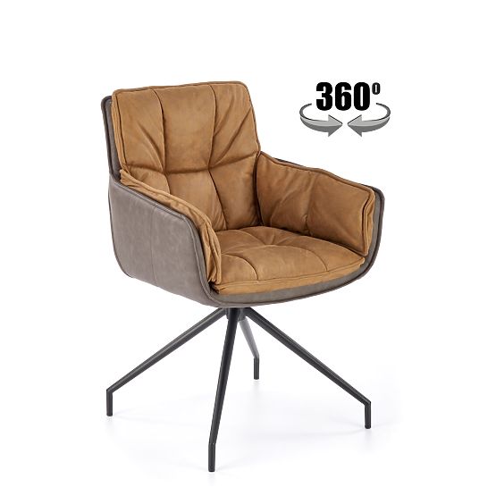 Scaun K523 maro / maro închis (1p=2buc)