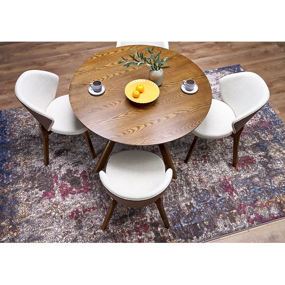 Scaun K583, nuc / maro / bej (1p=2buc)