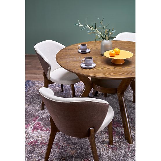 Scaun K583, nuc / maro / bej (1p=2buc)