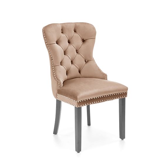 Scaun MIYA negru / tapițerie: bej (1p=2buc)