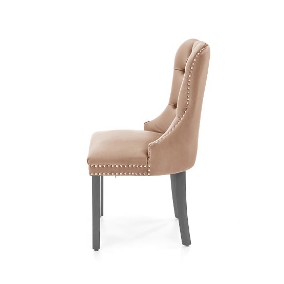 Scaun MIYA negru / tapițerie: bej (1p=2buc)