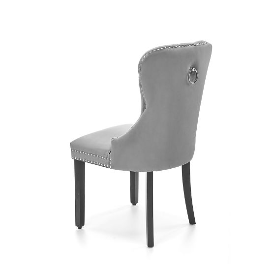 Scaun MIYA negru / tapițerie: gri (1p=2buc)