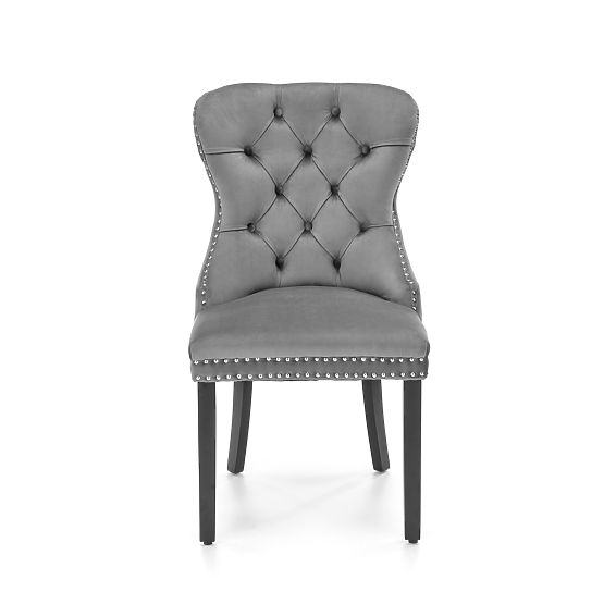 Scaun MIYA negru / tapițerie: gri (1p=2buc)