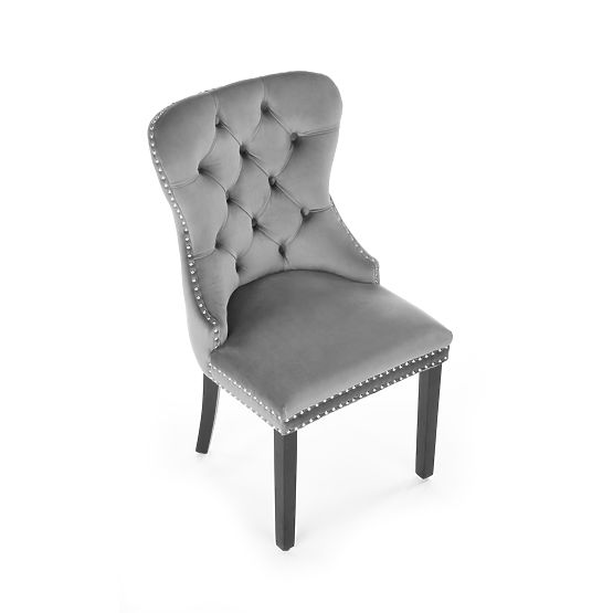 Scaun MIYA negru / tapițerie: gri (1p=2buc)