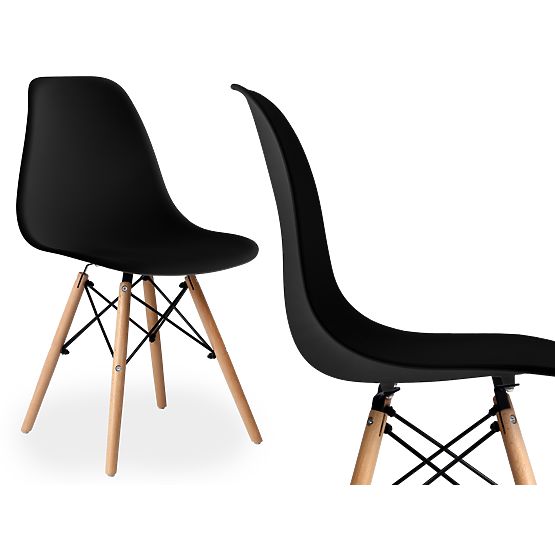 Scaun modern Milano DSW PP negru