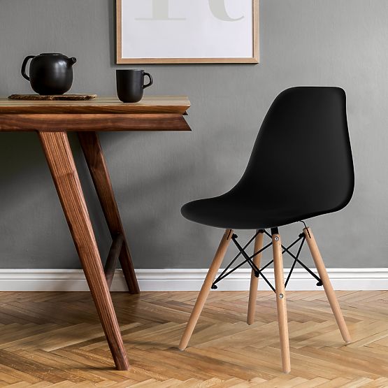 Scaun modern Milano DSW PP negru