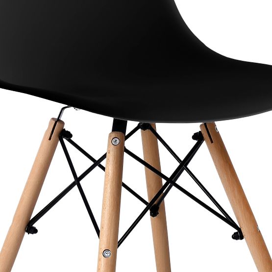 Scaun modern Milano DSW PP negru