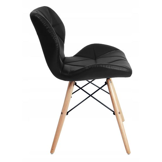 Scaun modern tapițat MURET negru