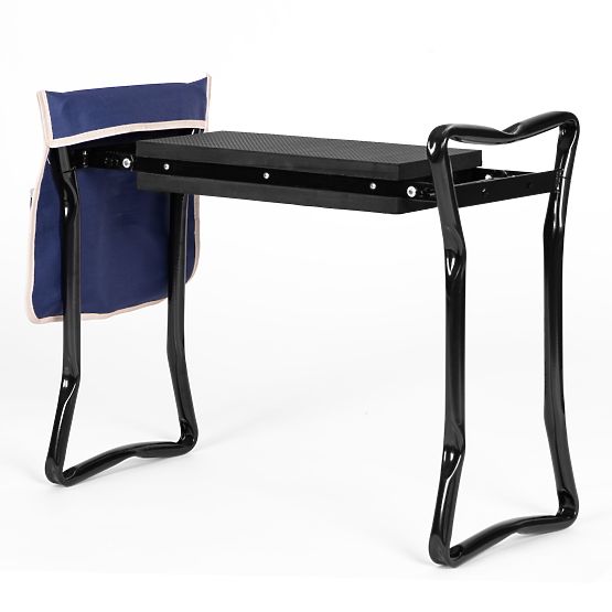 Scaun pliabil pentru grădină 2 în 1 - albastru