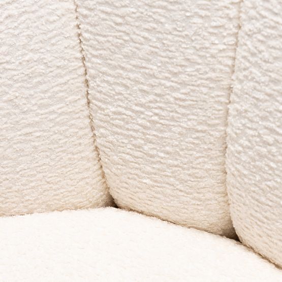 Scaun rotativ Casablanca alb, boucle