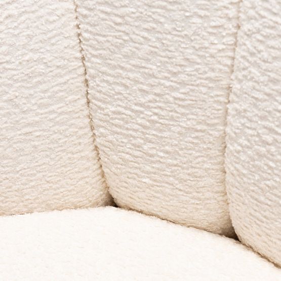 Scaun rotativ Casablanca alb, boucle