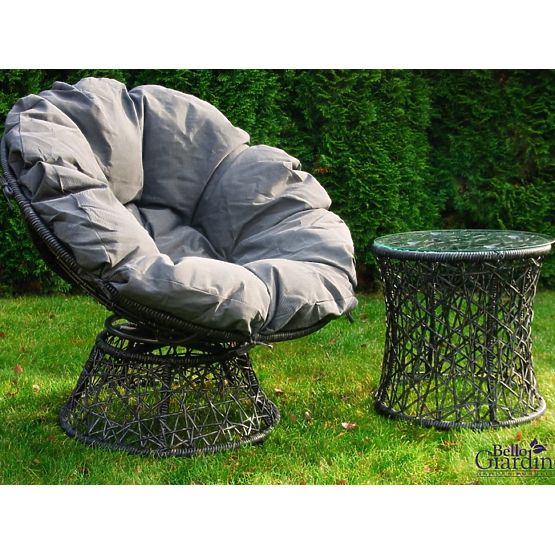 Scaun rotativ din tehnoratan gri TWIST