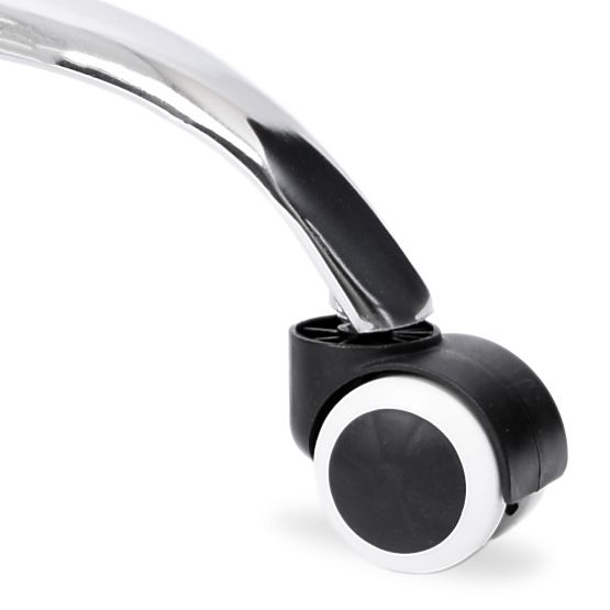 Scaun rotativ Grover alb-roz