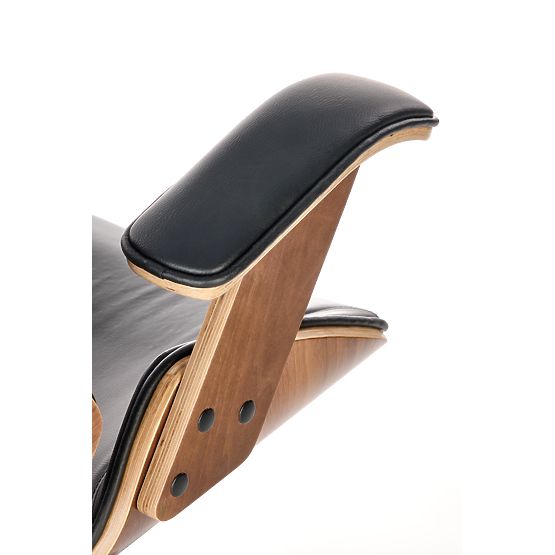 Scaun rotativ IGNAZIO, nuc-negru (1p=1buc)