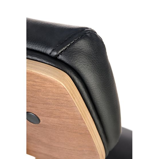 Scaun rotativ IGNAZIO, nuc-negru (1p=1buc)