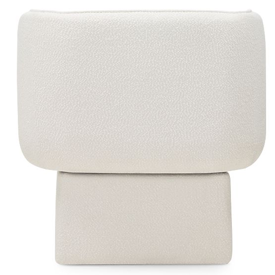 Scaun rotativ One alb, boucle