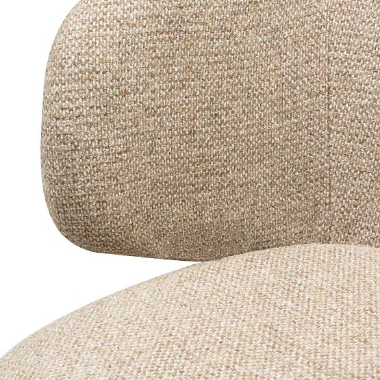 Scaun rotativ Pearl mocha, picioare negre