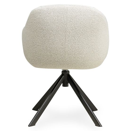 Scaun rotativ Santos bej-crem/negru picioare