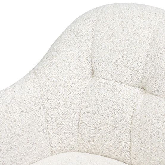 Scaun rotativ Santos bej-crem/negru picioare