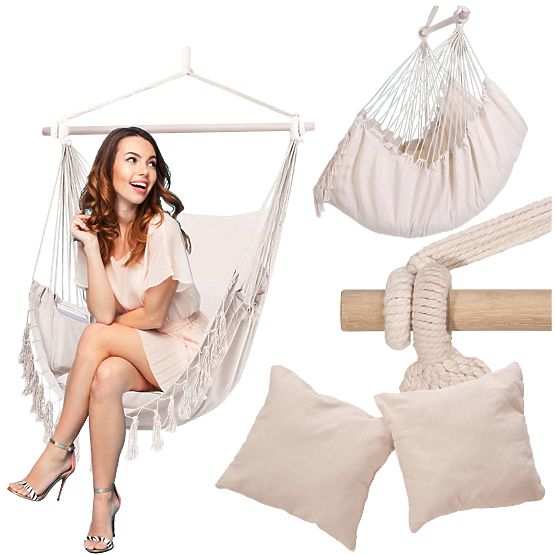 Scaun suspendat brazilian BAHIO bej