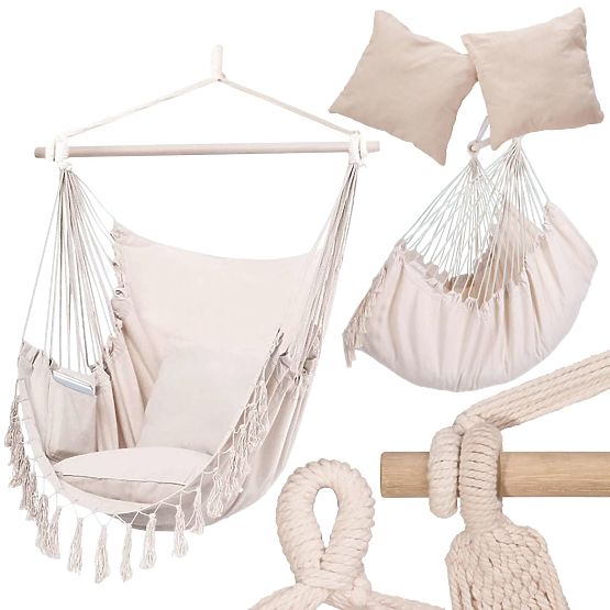 Scaun suspendat brazilian BAHIO bej