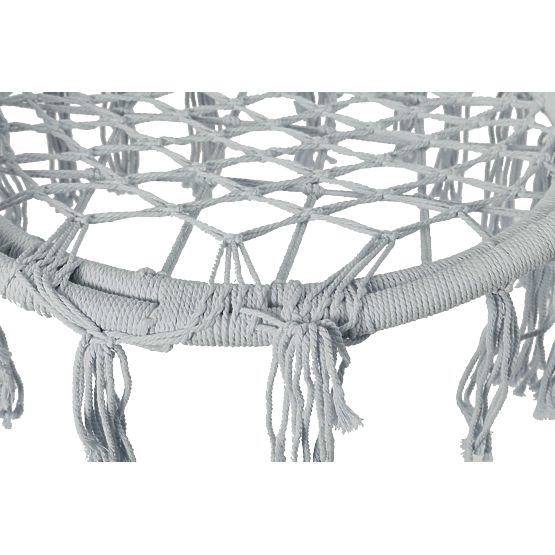 Scaun suspendat Cuib de barză LAGOS gri cu perne