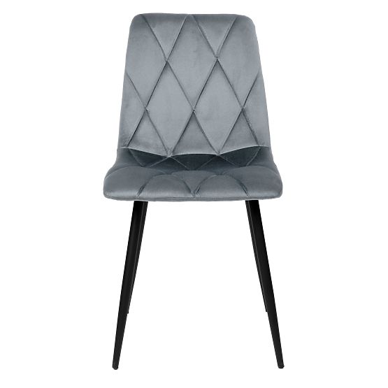 Scaun tapițat din catifea Madison Velvet grafit