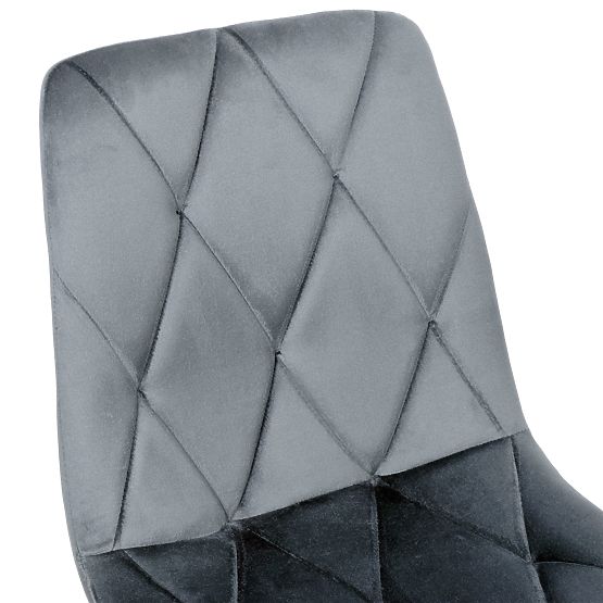 Scaun tapițat din catifea Madison Velvet grafit